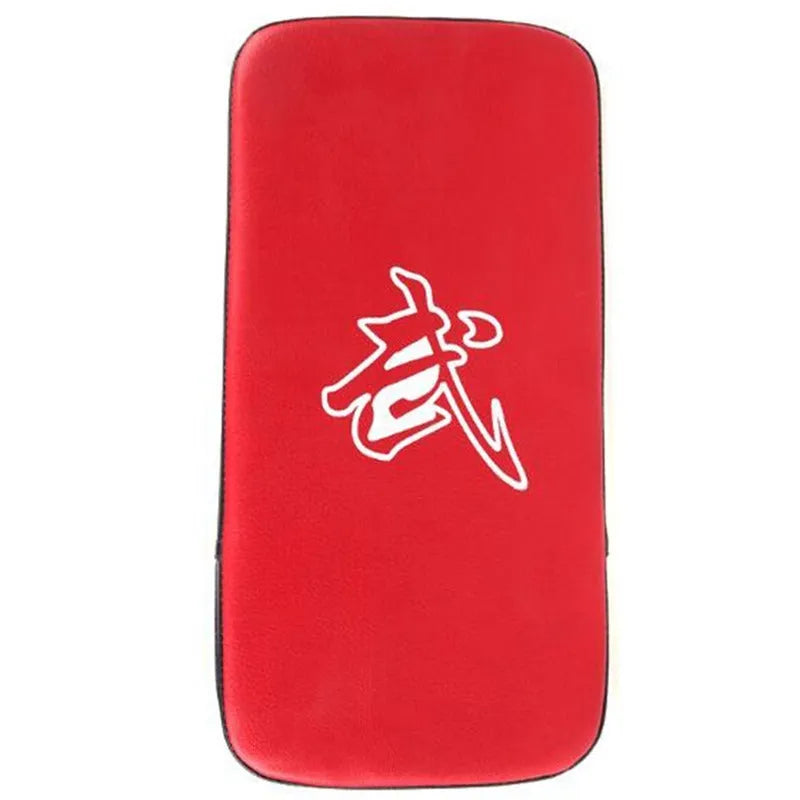 Thickened blue square foot boxing pad in vertical stance for Sanda training