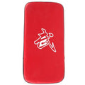 Thickened blue square foot boxing pad in vertical stance for Sanda training