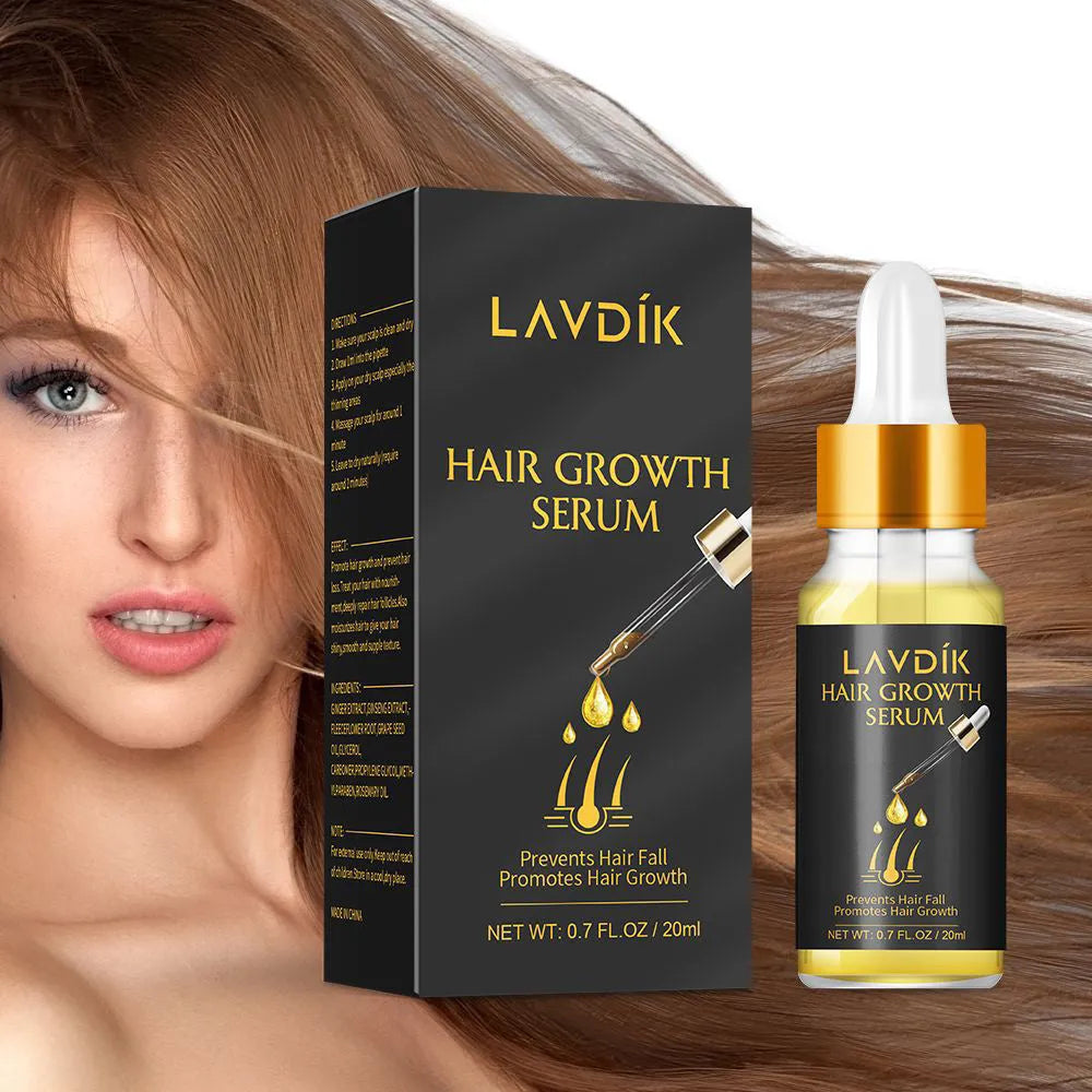 20ml hair growth essence oil bottle with ginger and ginseng extract for scalp application and hair loss care