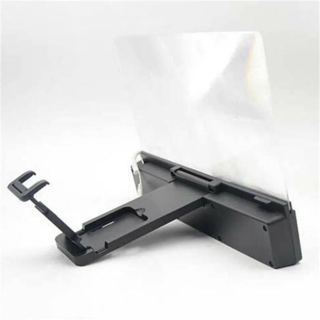 12-inch mobile phone screen amplifier with adjustable gooseneck stand and audio cable