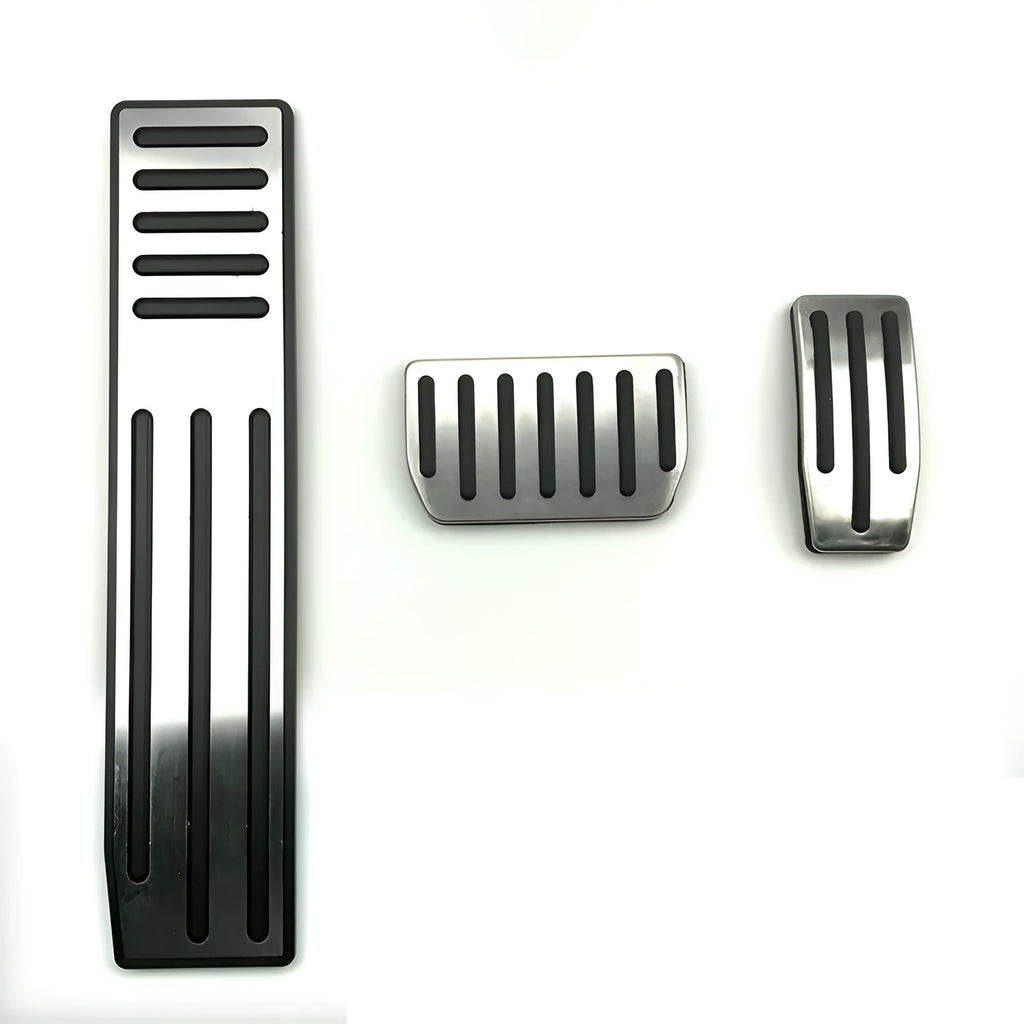 Silver stainless steel throttle and brake pedal set for Tesla Model 3 X S