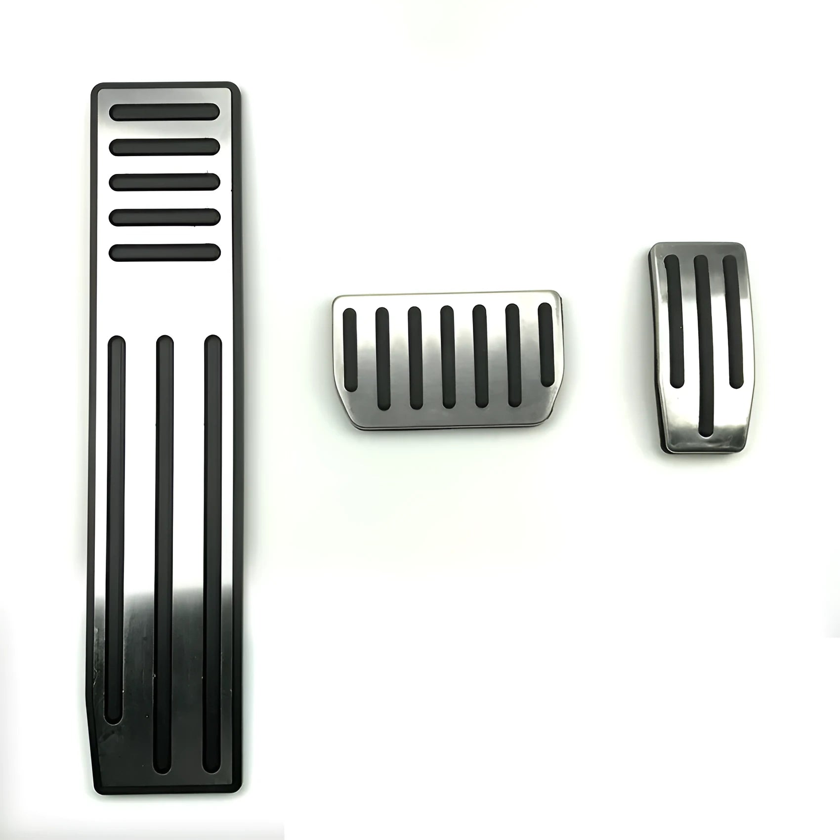 Silver stainless steel throttle and brake pedal set for Tesla Model 3 X S