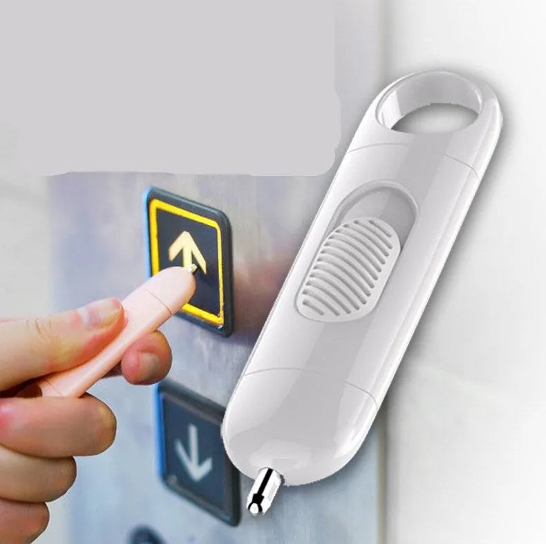 No contact keypad for epidemic prevention in black with metal silver plating and contactless disinfect function