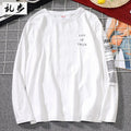 Men's long sleeve shirt 100% cotton no-iron printed straight type hedging style Black