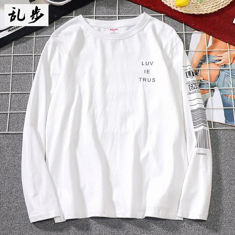 Men's long sleeve shirt 100% cotton no-iron printed straight type hedging style Black