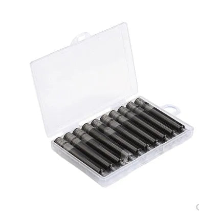 Stainless steel fountain pen ink sac measuring 60mm in length