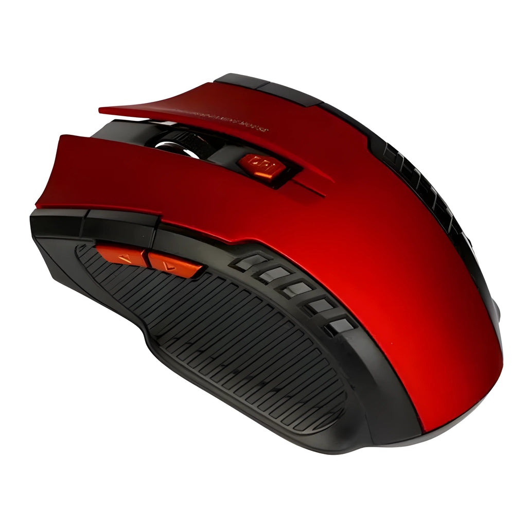 Wireless mouse with 1600 DPI resolution and 2.4GHz USB receiver in black