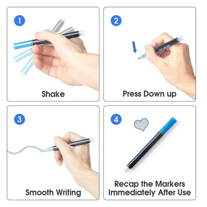 8-colour highlighter pen set in PET box for signatures and gifting