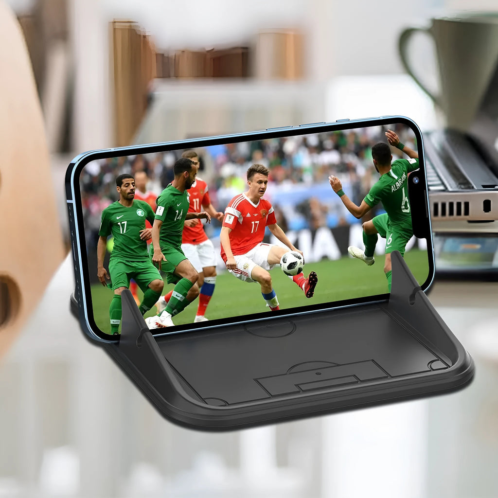 Peak-X5 silicone phone holder for car and desktop with common node design