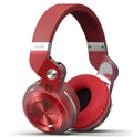 Bluedio T2 Plus wireless Bluetooth headset in blue with headband design and on-ear ear cups
