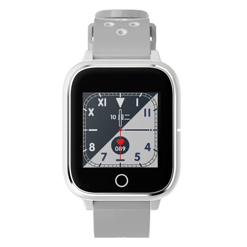 M6 smart call watch with TWS headset in black, showing 1.3-inch touch screen on silicone wrist strap.
