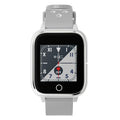 M6 smart call watch with TWS headset in black, showing 1.3-inch touch screen on silicone wrist strap.