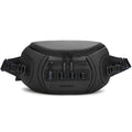 Black waterproof oxford cloth DSLR camera shoulder bag with chest carry strap