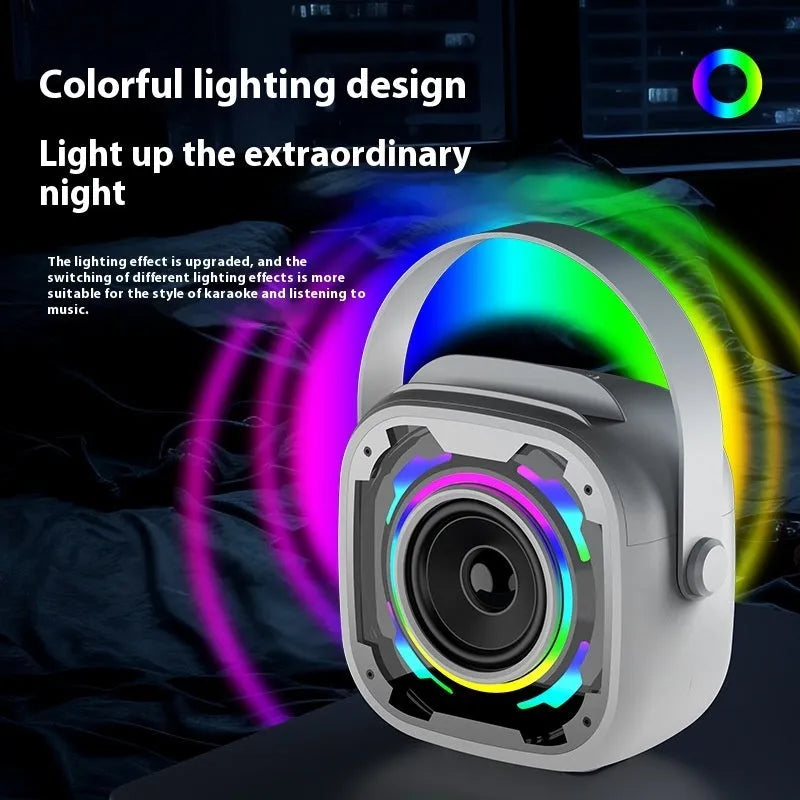 Portable wireless Bluetooth karaoke speaker with microphone in V11 colours