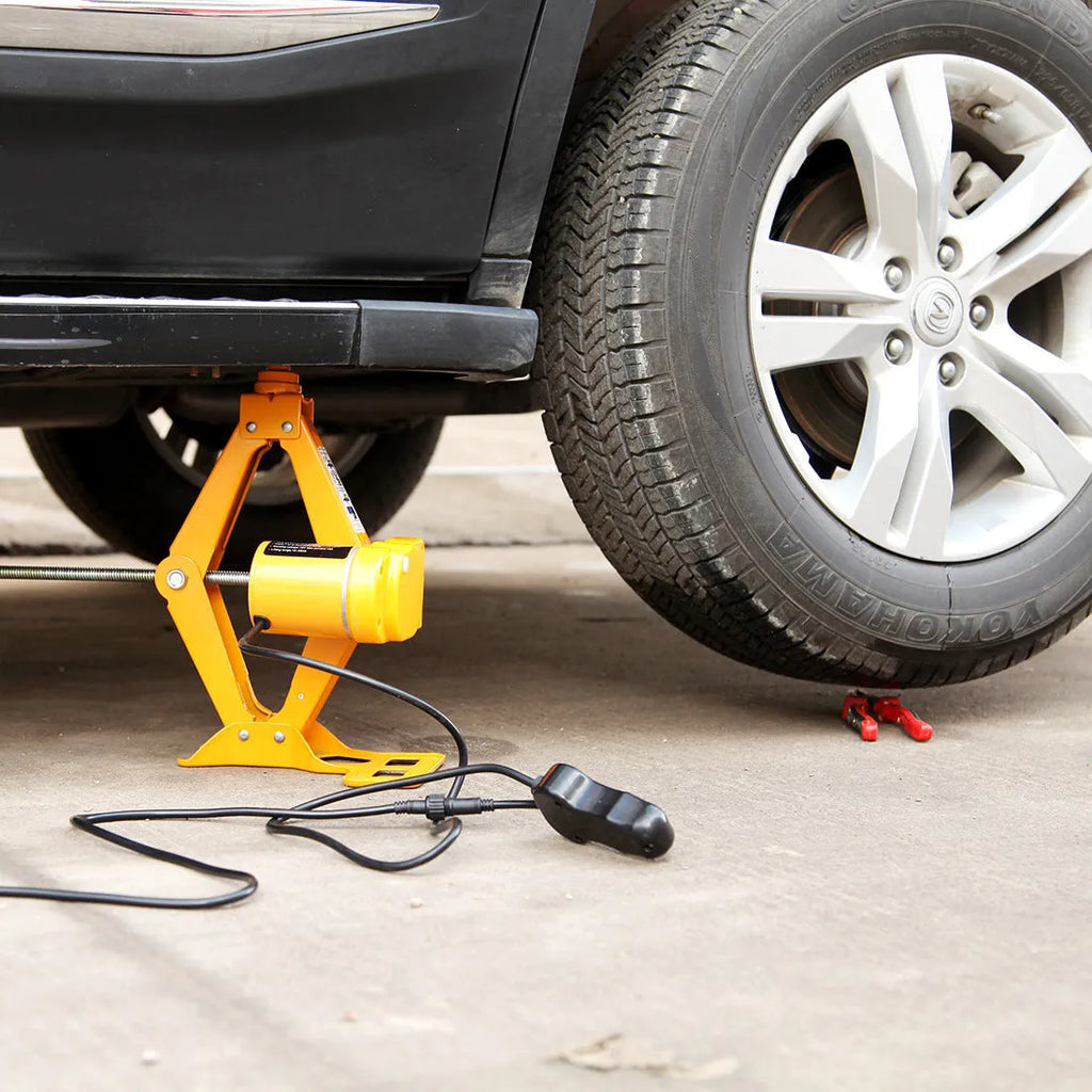 TY002 electric hydraulic car jack kit with 2-tonne capacity and 100W motor