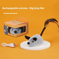 Remote control electric plush mouse cat toy with USB charging cable