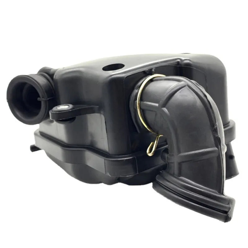 Black plastic motorcycle air filter assembly for YAMAHA BWS100 4VP ZUMA, replacement part.