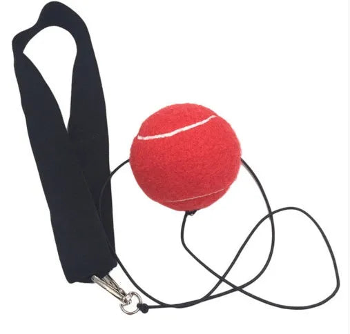 Boxing reflex ball with headband, 105 g soft groove-free punching speed ball for reaction training