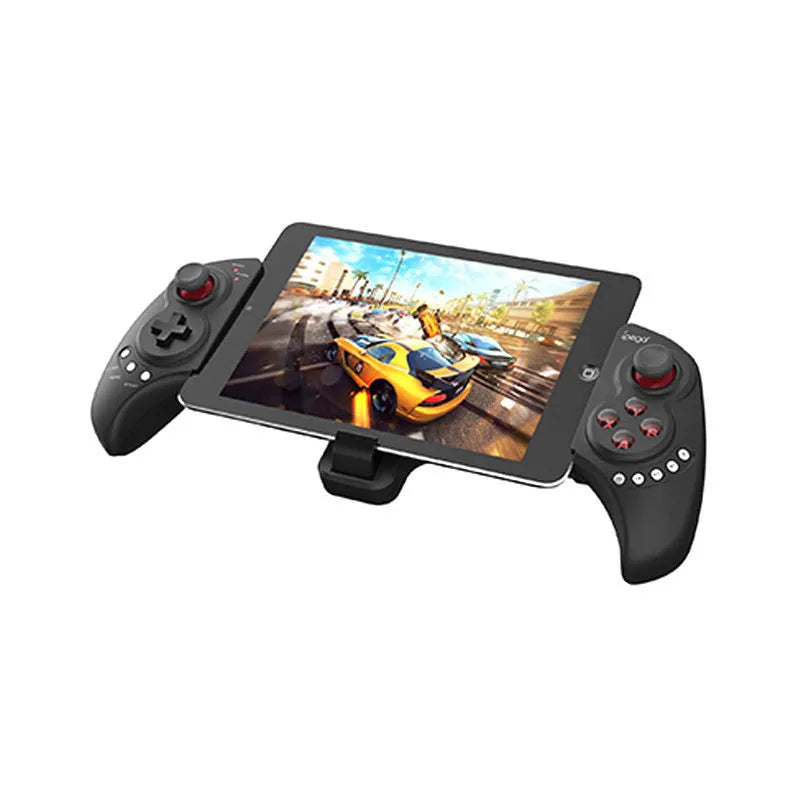 PG-9023 wireless telescopic gaming controller extended with smartphone inserted