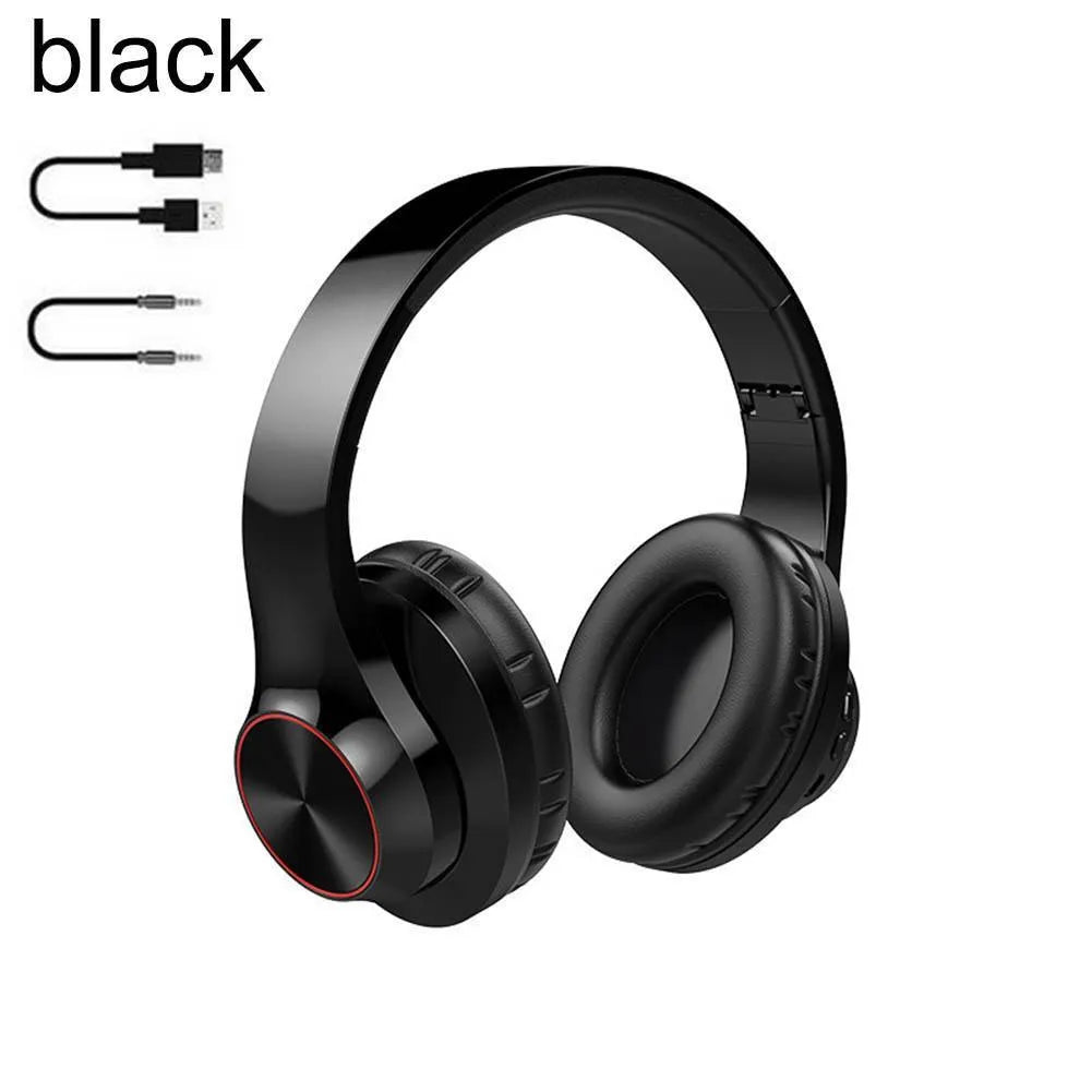 A11 wireless Bluetooth headset in blue or white colours, showing head-mounted design with bilateral earpieces.