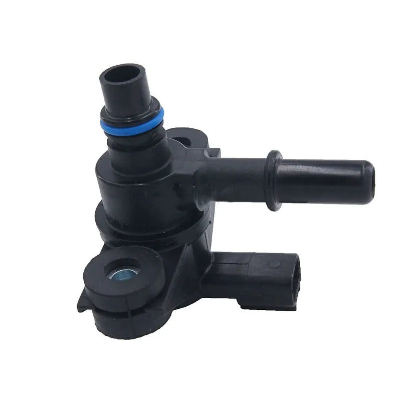 Black ABS plastic turbo boost solenoid valve for Ford vehicles, part number AU5A-9G866-AB.