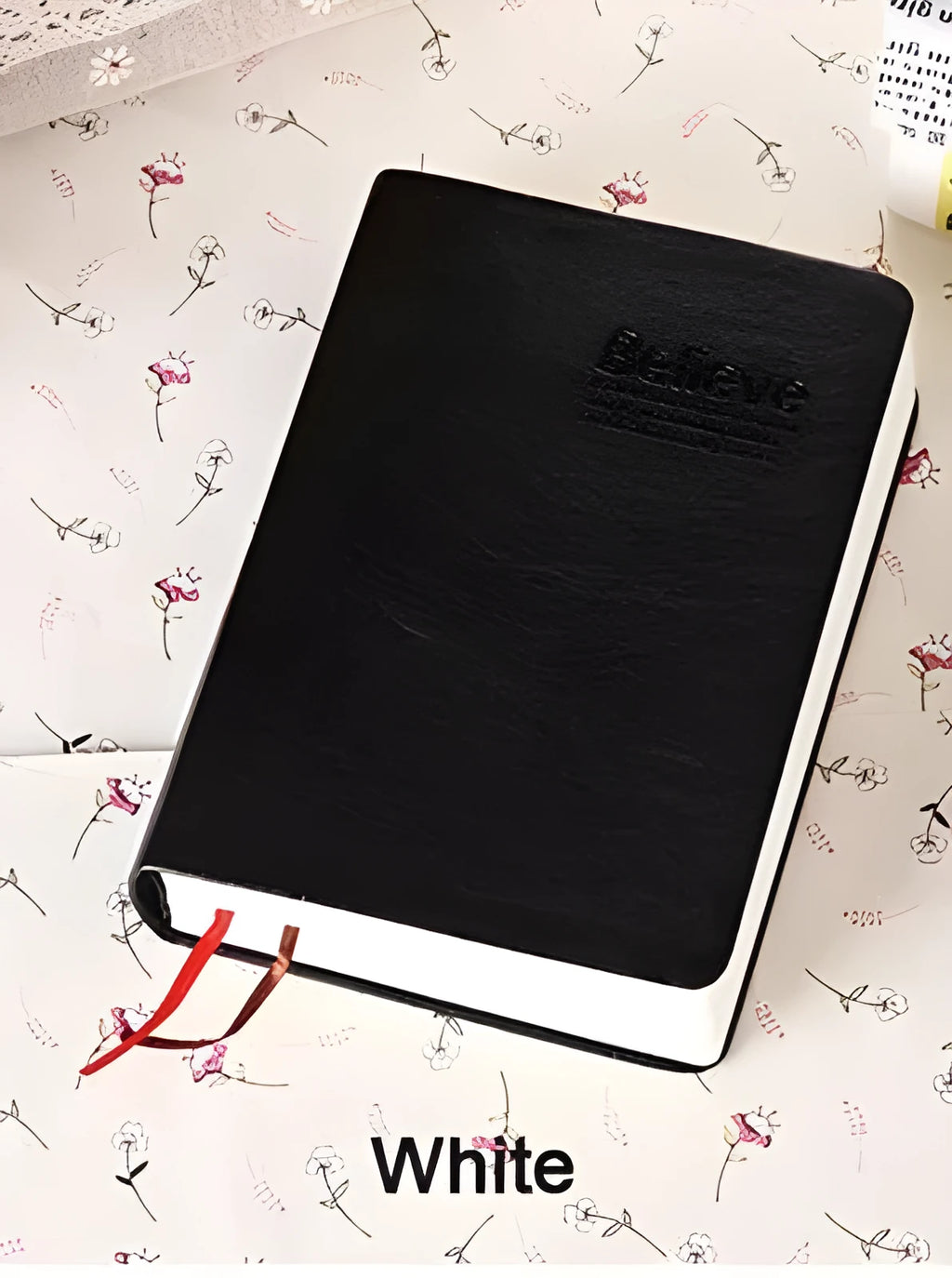 Large thick leather Phnom Penh notebook in A6 size with gold cover and 480 pages of writing paper