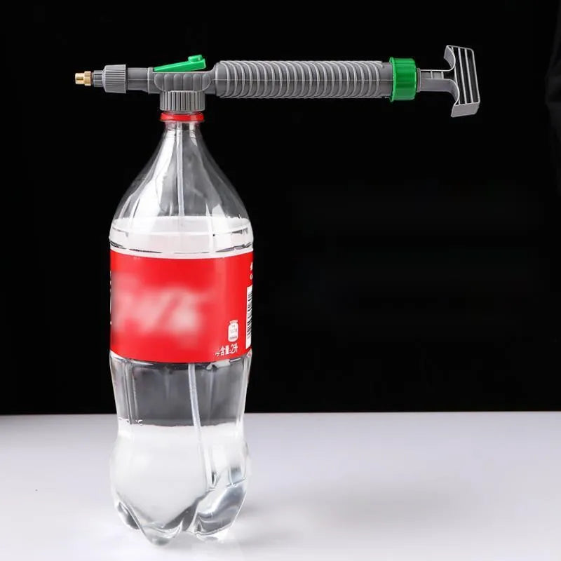 Universal plastic watering sprayer nozzle and tube for cola and sprite bottles
