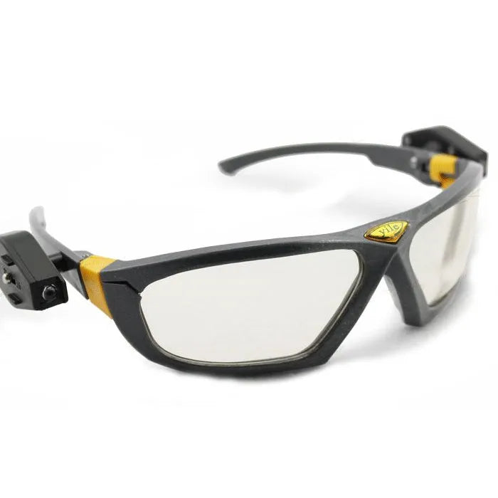 Yile anti impact goggles with built-in LED lamp for night work, impact and scratch resistant