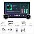11.8-inch Android car multimedia player with dual knobs and large QLED touchscreen display
