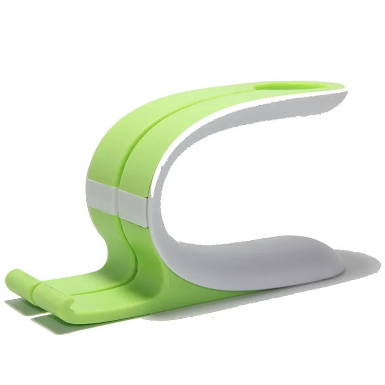 Grey desktop charging stand holding Apple iPhone and Apple Watch simultaneously