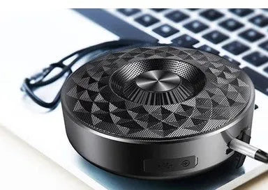 10 cm cubic Bluetooth wireless sound box speaker in black, orange, or silvery white