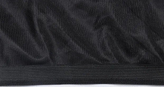 Black polyester mesh car window sunshade with elastic band, sizes 100x54cm to 113x50cm, UV mosquito dust shield