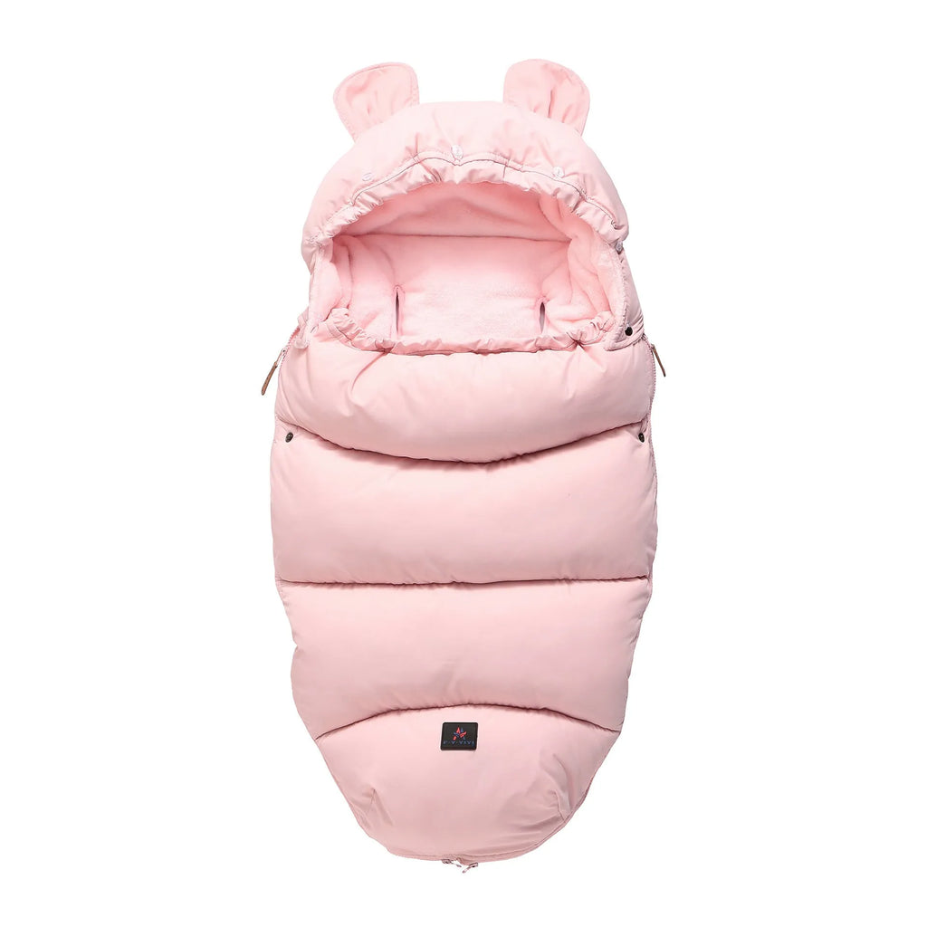 Cotton blend baby stroller sleeping bag in silkworm cocoon design for children aged 1-3 years.
