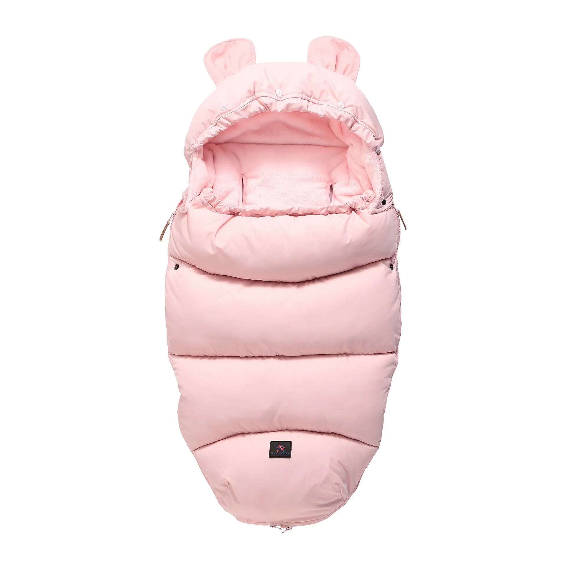 Cotton blend baby stroller sleeping bag in silkworm cocoon design for children aged 1-3 years.