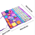 Polyester dog sniffing mat with detachable design, available in 45 x 45 cm to 90 x 90 cm sizes