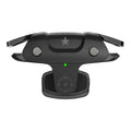 Black F5 Bluetooth wireless game controller with phone clip for mobile gaming