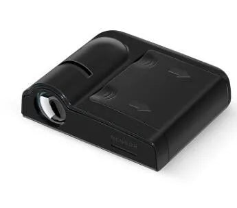 Car door welcome LED laser light, 6.5 x 6.3 cm, IP65, 6V DC, ABS chrome finish, 2-piece set