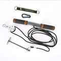 Qianjin stick fitness equipment set with nylon pull rope, pulley, and bell piece support