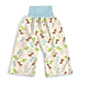 Baby diaper training pants in cotton with waterproof layer, high waist design with cartoon prints
