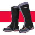 Outdoor snow kneepad made of 420D nylon fabric in black with 3D draping design