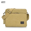Manjianghong new canvas shoulder bag retro trend men's business metrosexual inclined shoulder bag in colour variant, front view