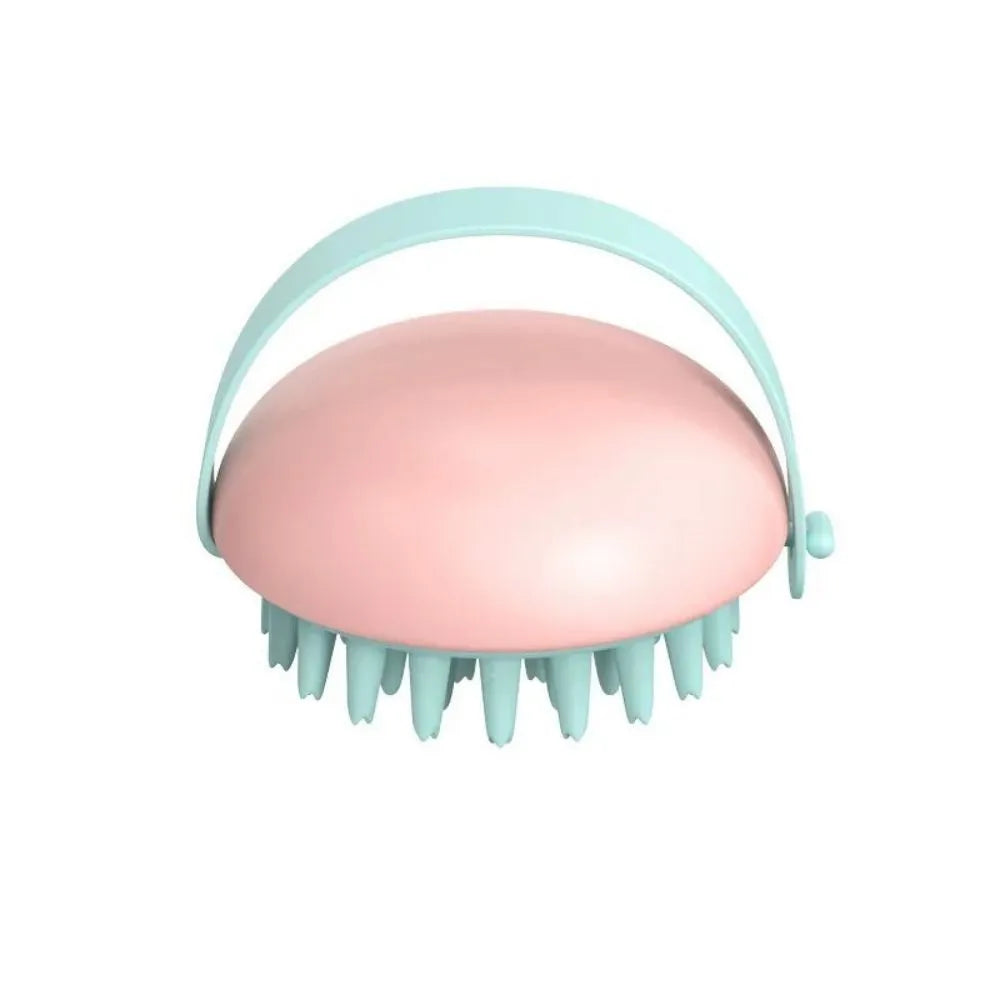 Silicone pet grooming brush with 15cm flexible head for wet and dry use on cats and dogs