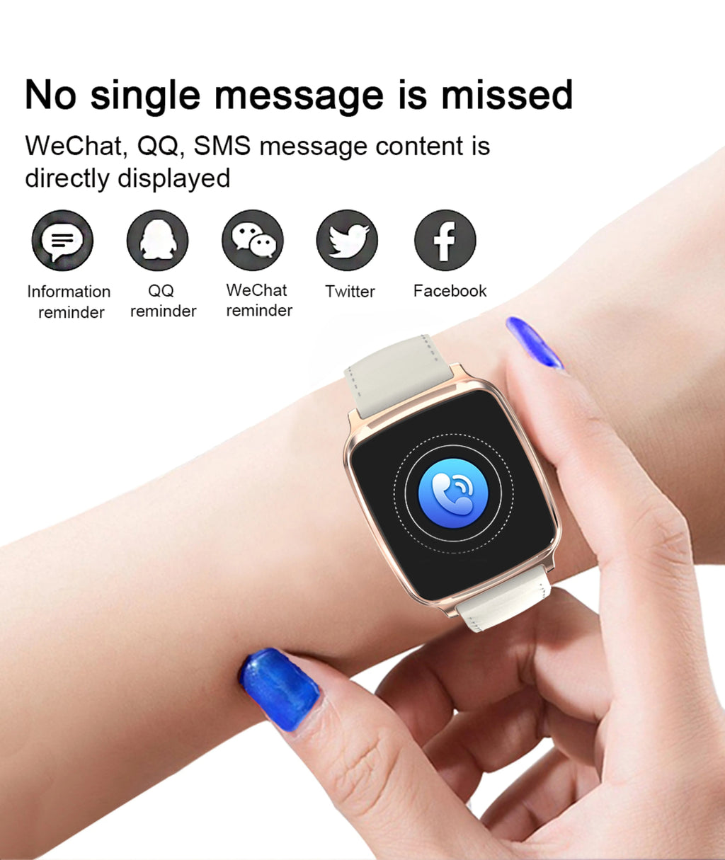 M8 multi-function smart bracelet with heart rate monitor on a wrist, showing zinc alloy body and TPU strap.