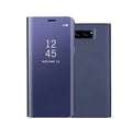 Samsung Galaxy Note 20 phone case with kickstand extended and mirror-finish back in multiple colours