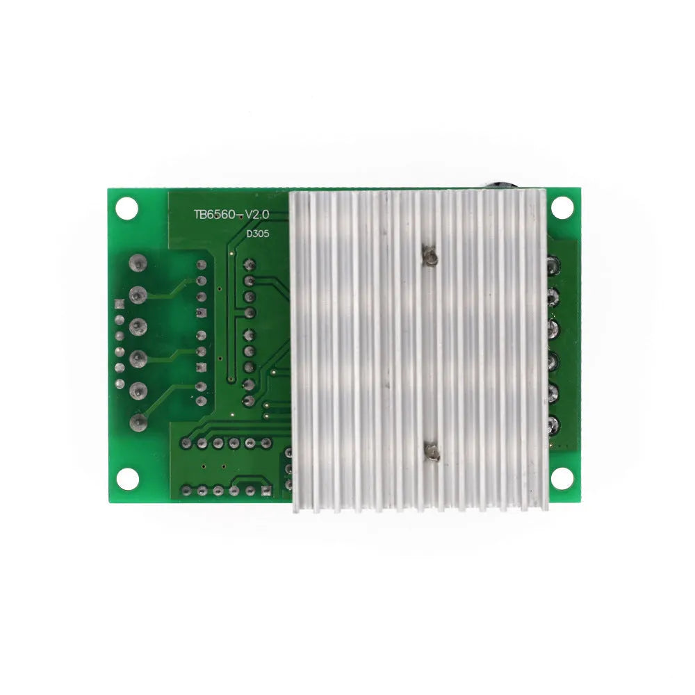 TB6560 stepper motor driver board with aluminium heat sink.