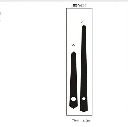 Quartz clock movement with silent sweep second hand and three style options for DIY replacement