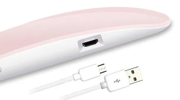 LED nail light therapy machine USB portable 6W pink white compact ABS
