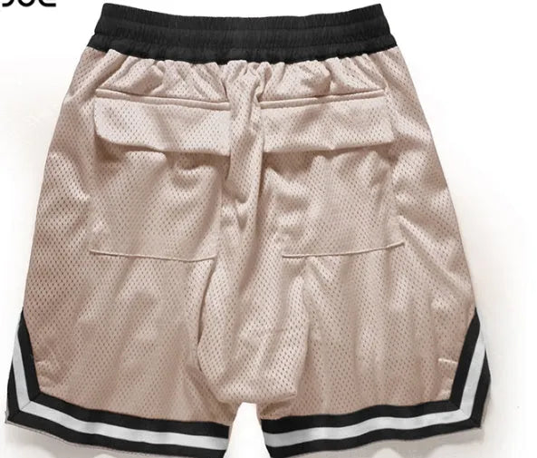 Men's loose fit zipper shorts in gold or silver? actual colour shown is one of six options