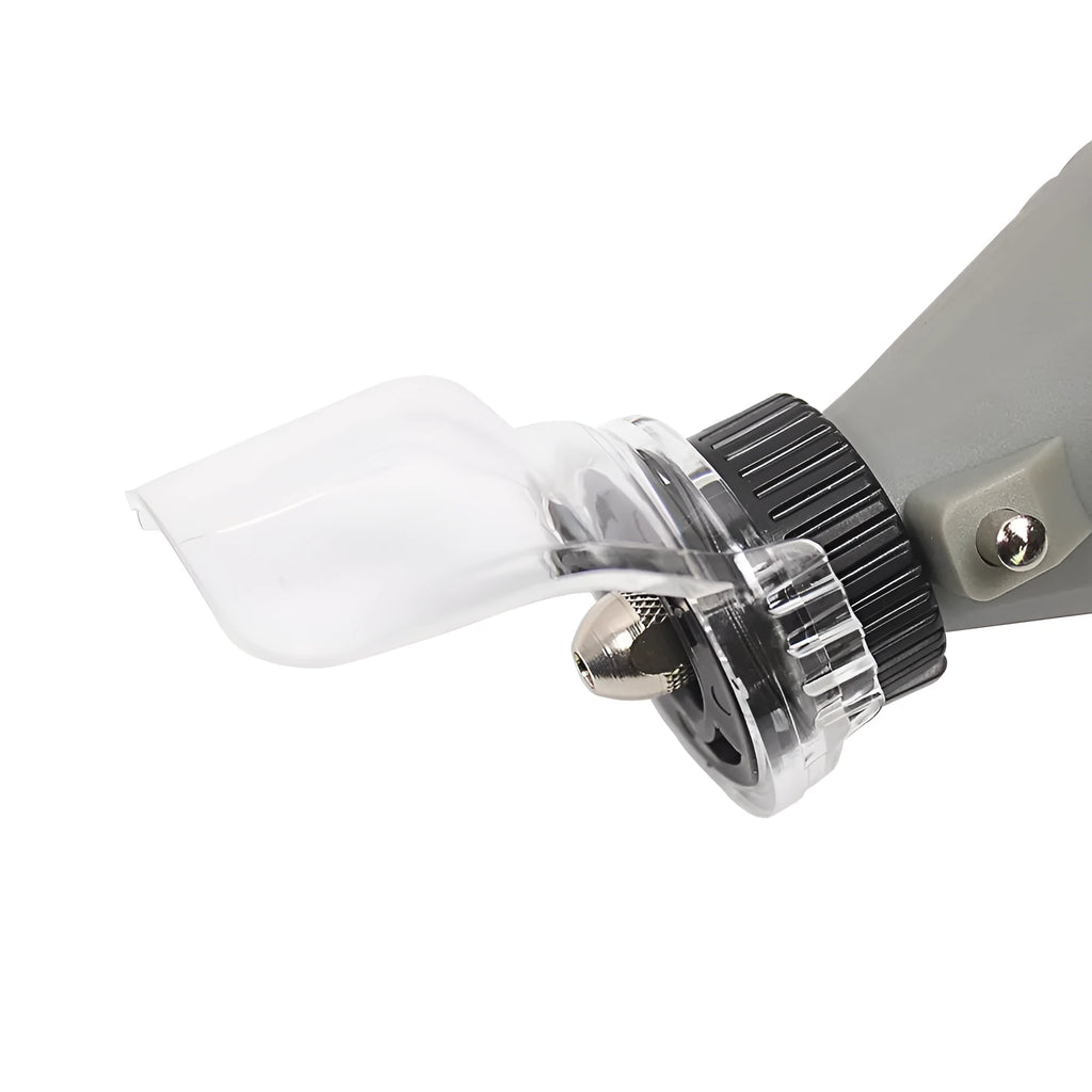 Clear plastic face shield protective cover for Delta electric grinders with thread port