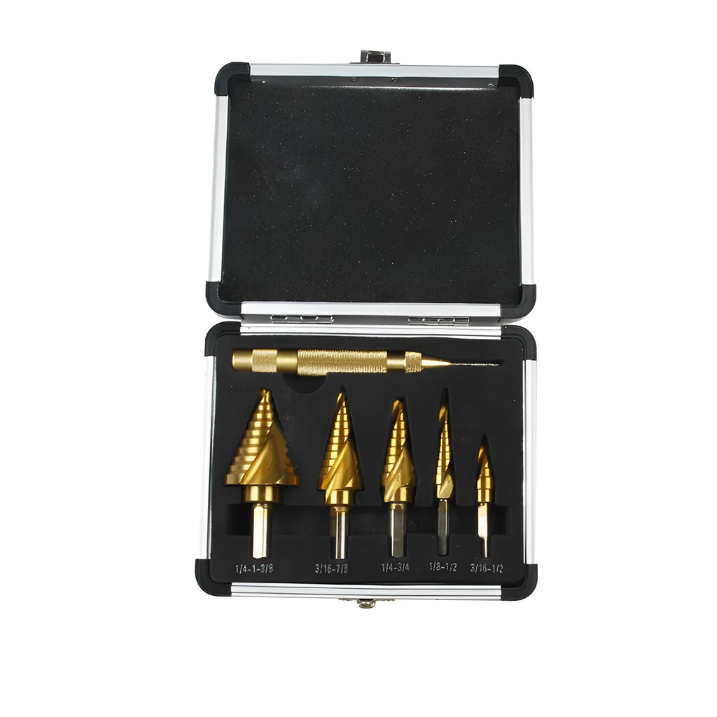 Gold coloured aluminium storage box with steel plate opening mechanism